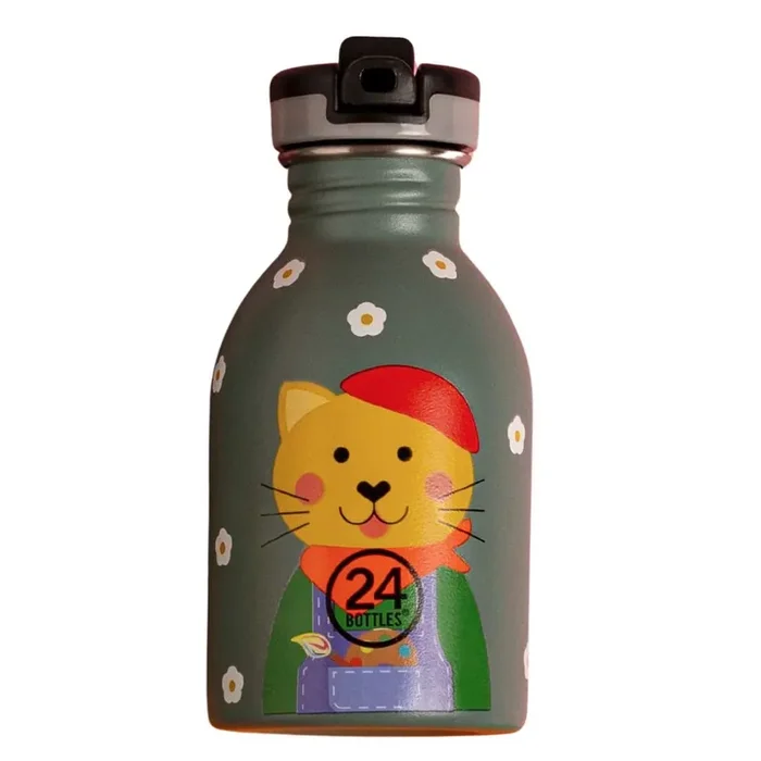 24Bottles Smart Cat Gourde Enfant 250 ml Paiement Sécurisé
