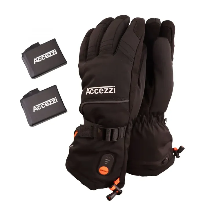 Accezzi Heat Gloves, gants chauffants, noir Prix Réduit