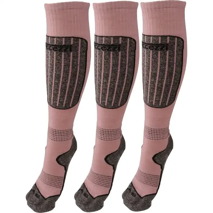 Accezzi Merino 20, chaussettes de ski, femmes, 3 paires, rose Prix Promo