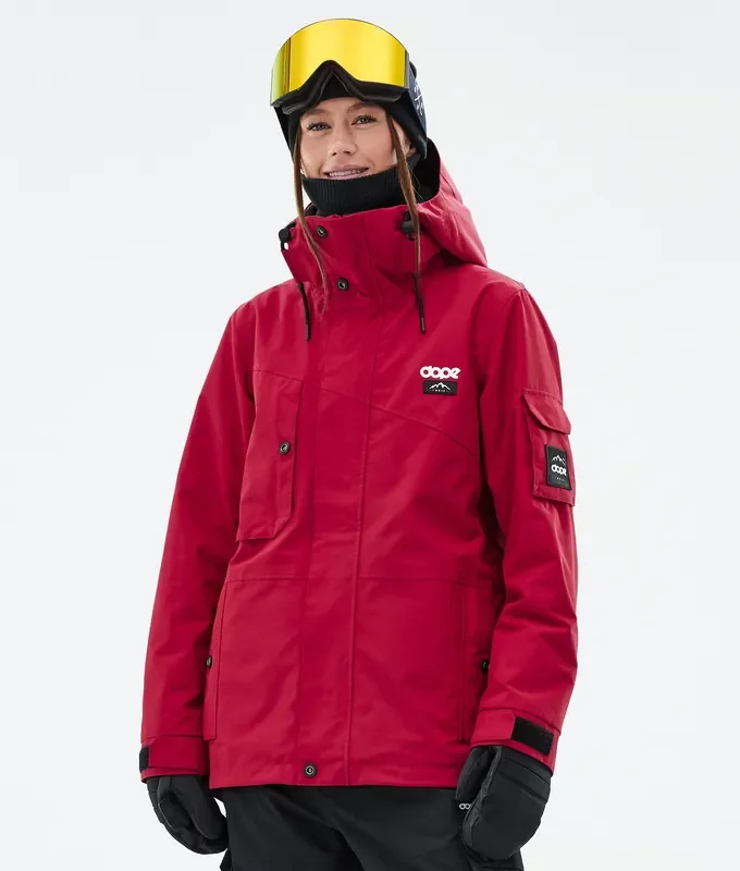 Achat Immédiat Dope Adept W Veste Snowboard Femme Deep Red