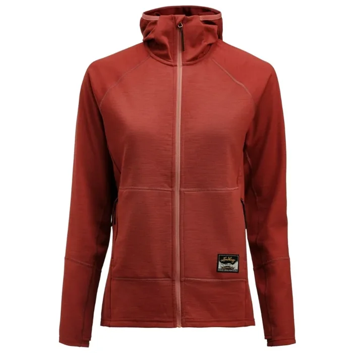Achat Immédiat Lundhags Tived Merino Hoodie, couche intermédiaire, femme, rouge