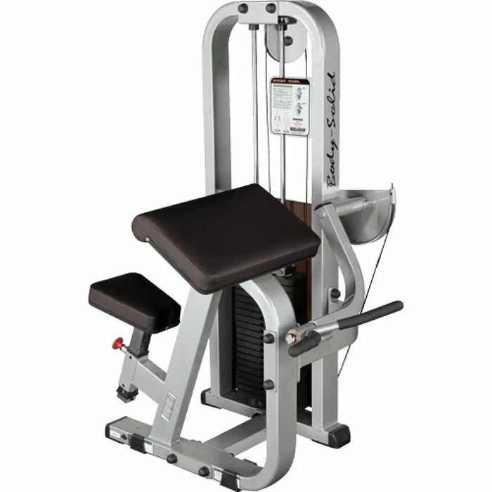 Appareil de musculation bicep curl avec pile de poids 95 Kg ProClubLine [Taille 115x135x158 cm]