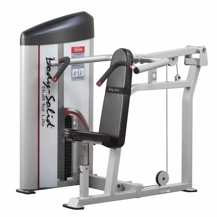 Appareil de musculation presse à épaules ProClubLine Series II Pile de poids 95 kg [Taille 138,3×139,8×144,7 cm]