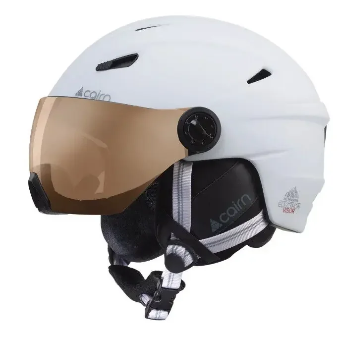 Artisanat Casque Cairn ELECTRON VISOR PHOTOCHROMIC Mat White