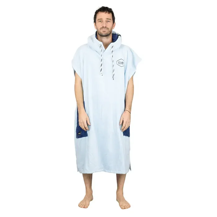 Authentique Poncho all-in flash bleu nuit