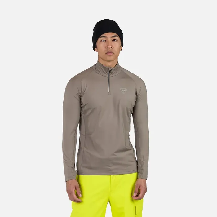 Authentique Première couche demi-zip Classique homme