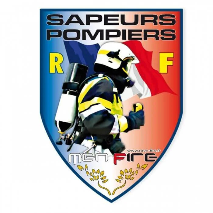 Autocollant Sapeurs-Pompiers blason – Drapeau MF