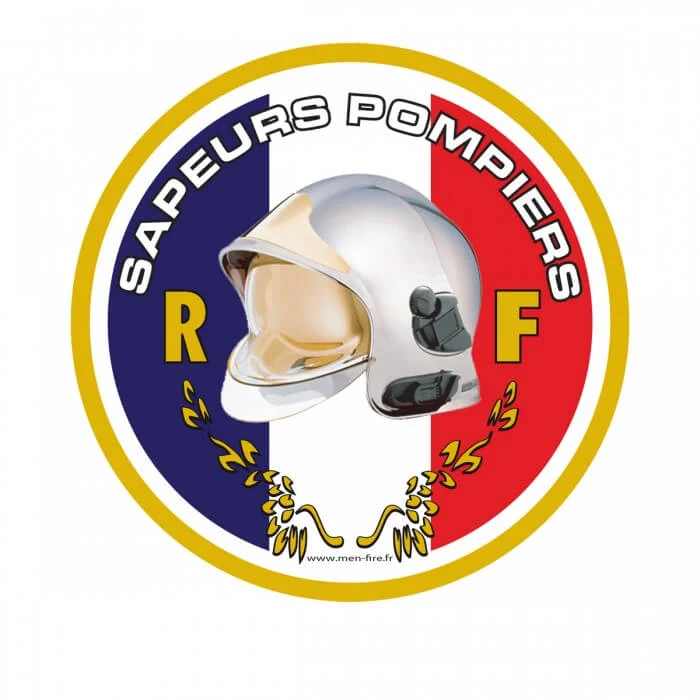 Autocollant Sapeurs-Pompiers rond – Casque F1