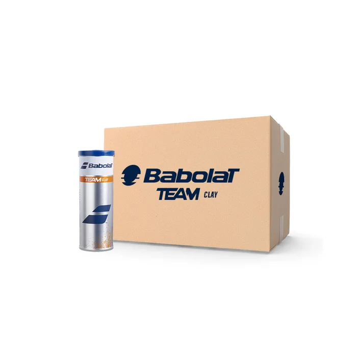 Babolat Pelotas de tenis Team Clay Caja de 30 tubos de 3 pelotas