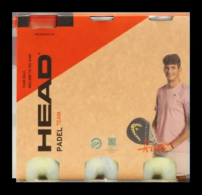 Balle de Padel HEAD Team 3B (3 x 3 Tube)