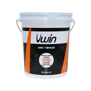 Balle de tennis avec seau de 72 balles Stage 2