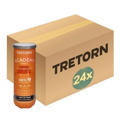 Balle de Tennis Tretorn Academy Orange 3 Tube (Carton 24×3)