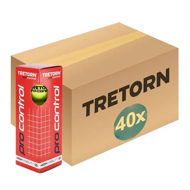 Balle de Tennis Tretorn Pro Control 3 Pack (Carton 40×3)