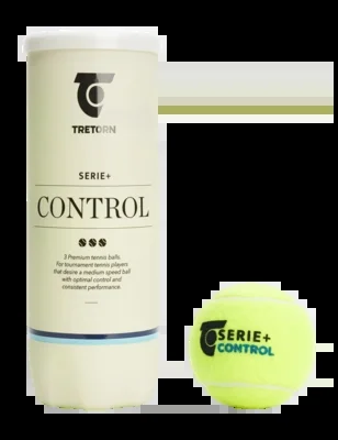 Balle de Tennis Tretorn Série+ Control 3 Tube (Carton 24×3)