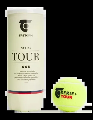 Balle de Tennis Tretorn Série+ Tour 3 Tube (Carton 24×3)
