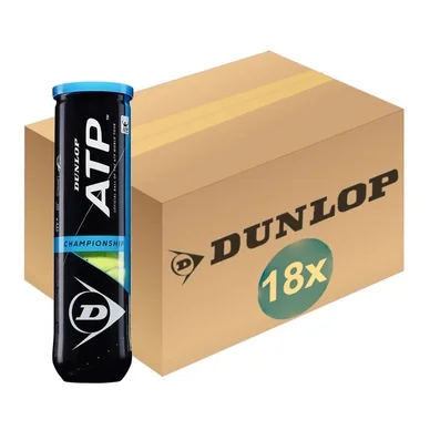 Balles de Tennis Dunlop ATP Championship (Boîte de 18 x 4)