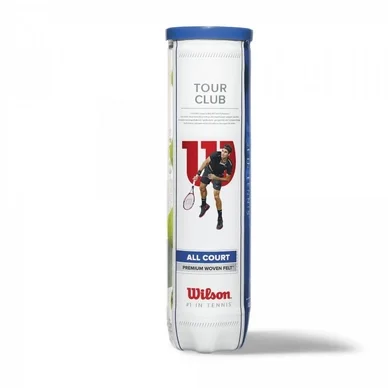 Balles de tennis Wilson Tour Club 4-unités Jaune