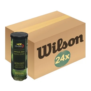 Balles de tennis Wilson US Open XD 3-Tin Jaune (Carton 24×3)
