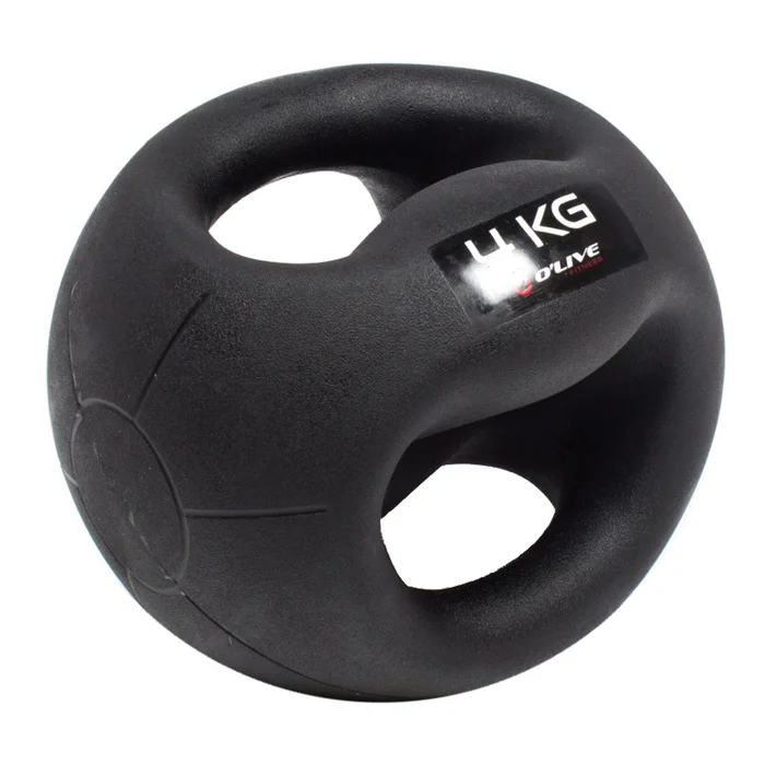 Ballon d’entraînement double prise O&rsquo;live Fitness 8 kg [Taille 23 cm]
