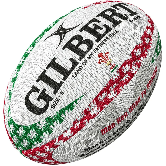 Ballon de rugby Pays de Galles Lomf Anthem [Taille  5]