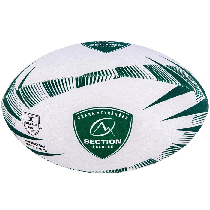 Ballon de rugby supporter Gilbert Pau (taille 5) [Taille  5]