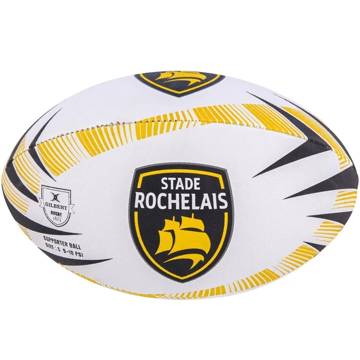 Ballon de rugby supporter Gilbert Stade Rochelais (taille 5) [Taille  5]