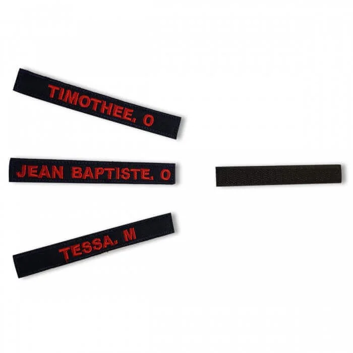 Bande Patronymique 11 cm x 1.5 cm – Personnalisee a l&rsquo;unite