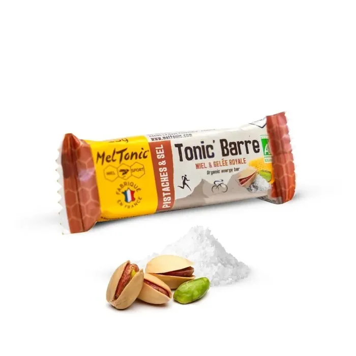 Barre énergétique bio Pistaches et fleur de sel Meltonic Offre Exclusive