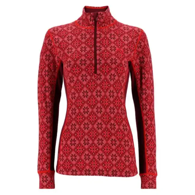 Baselayer femme à manches longues Kari Traa Rose HZ – Rouge Réduction
