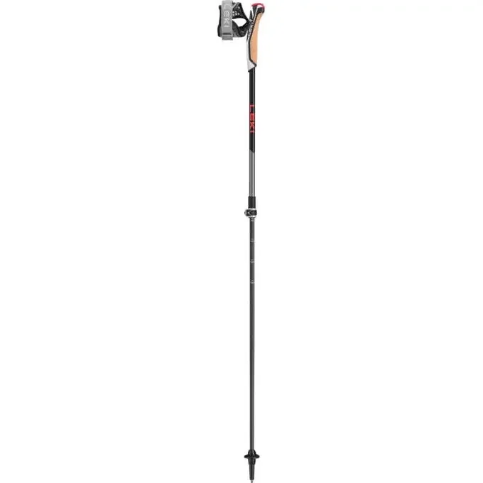 Bâton de marche nordique Leki INSTRUCTOR LITE Dark Anthracite / Silver Gray / Bright Red Authentique