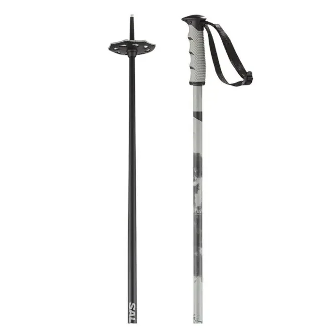 Bâtons de ski SALOMON Steep – Black Grey Expédition Rapide