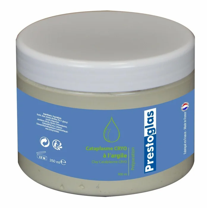 Baume cataplasme cryo à l’argile Prestoglas 500 ml