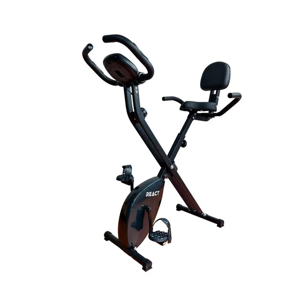 Bicicleta estática plegable React con respaldo