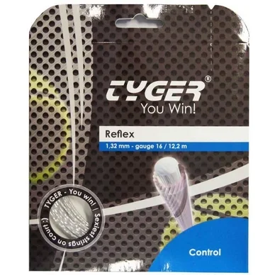 Bobine de cordage Tyger Reflex 1,32 Gris Blanc