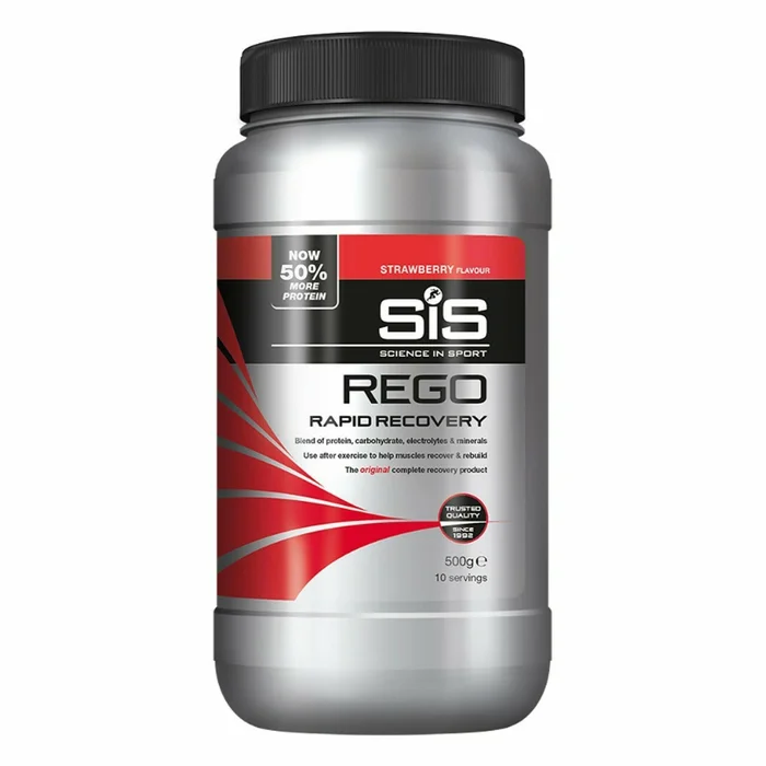 Boisson de récupération Science in Sport Rego Rapid Recovery – Strawberry – 500 g [Taille 500 g]