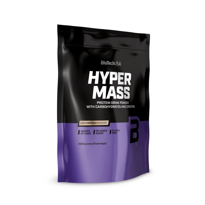 Boisson énergétique en poudre Cookies & Cream Biotech USA Hyper Mass [Taille 1 kg]