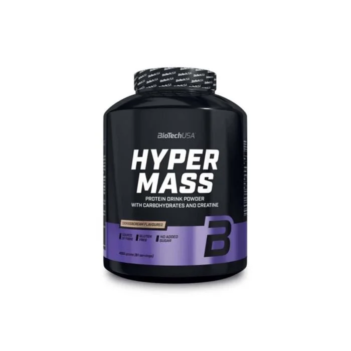 Boisson énergétique en poudre Cookies & Cream Biotech USA Hyper Mass [Taille 2,27 kg]