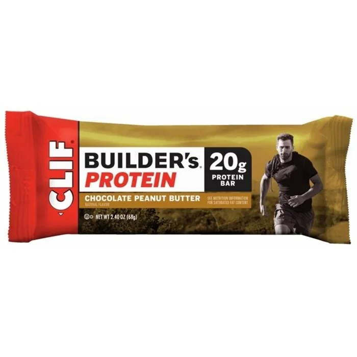 Boîte de 12 barres énergétiques Clif Bar Builders – Chocolate Peanut Butter