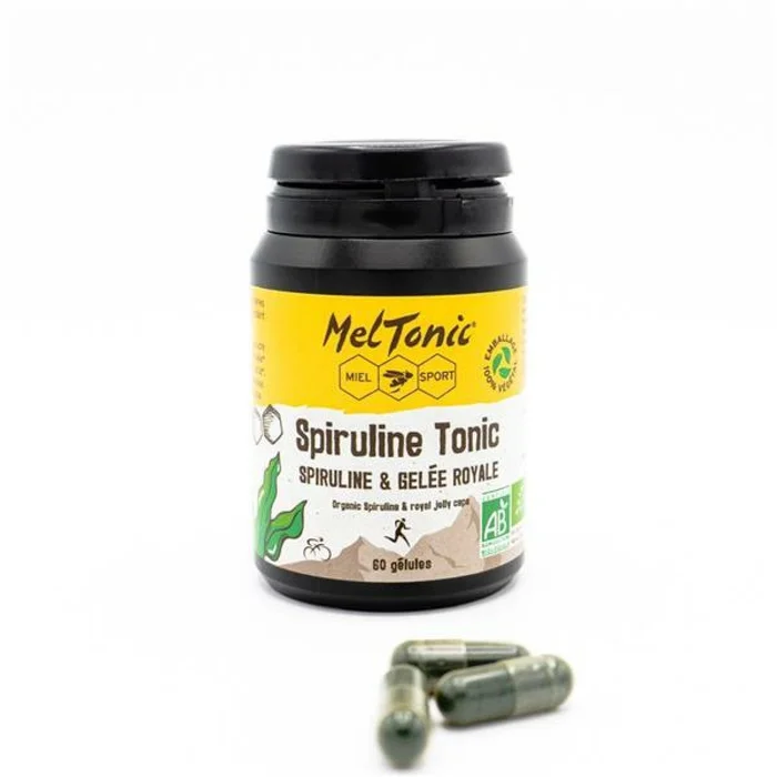 Boîte de 60 gélules complément alimentaire bio Spiruline Meltonic