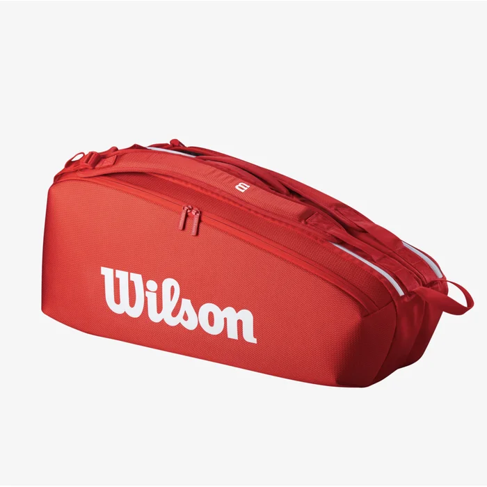 Bolsa de tenis 6 Raquetas Wilson Super Tour Rojo 2025