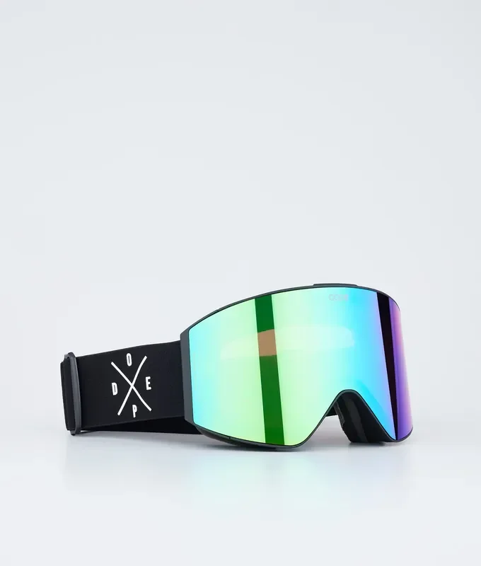Bon Plan Dope Sight Masque de ski Black/Green Mirror