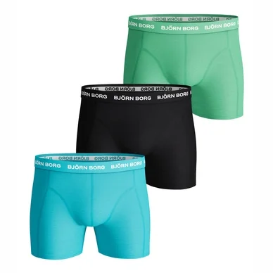 Boxer Björn Borg Men Essential Seasonal Solid Aquarius (Lot de 3)