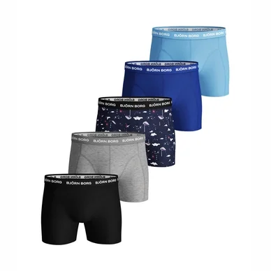 Boxer Björn Borg Men Essential Seasonal Solid Sammy Mint Leaf (5 pack)