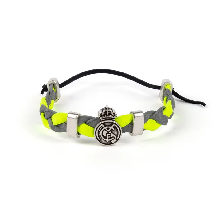 Bracelet tressé vert/gris Real Madrid – Boutique Officiel Real Madrid CF
