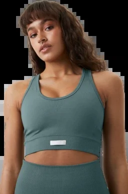 Brassière Björn Borg Femme Studio Low Seamless Balsam Green