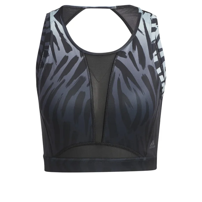 Brassière femme adidas Training Light-Support Long-Line Tiger-Print