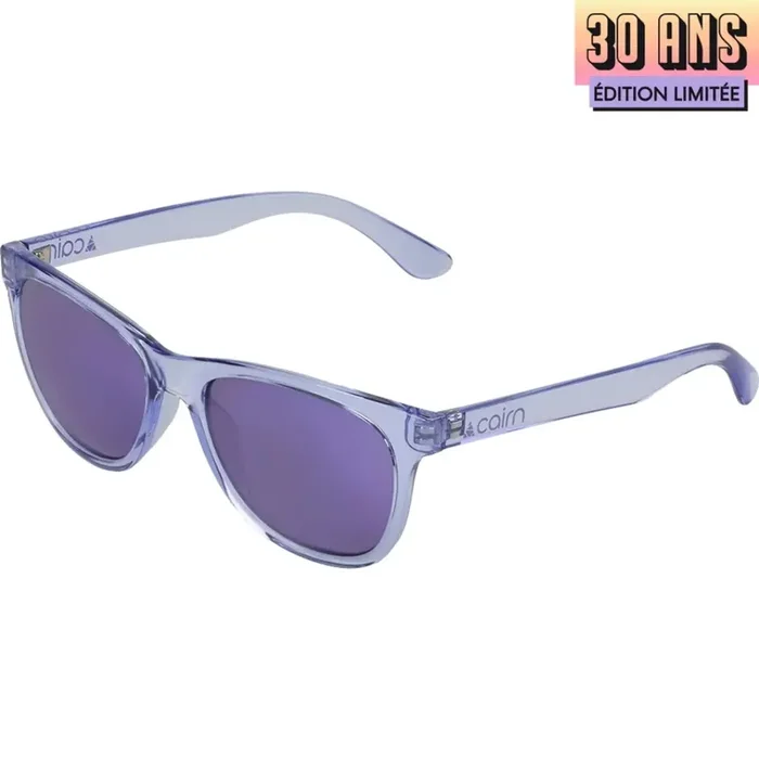 Cairn Foolish, lunettes de soleil, transparent violet, Édition anniversaire Commander Vite