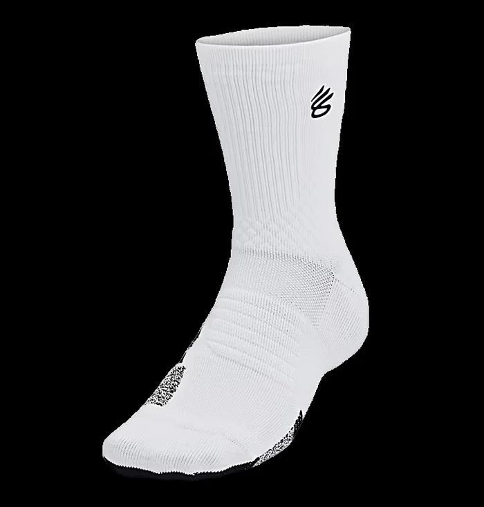 Calcetines Curry UA AD Playmaker Mid « White Black »