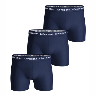 Caleçon Björn Borg Men Essenstial Solid Blue Depths (Par 3)