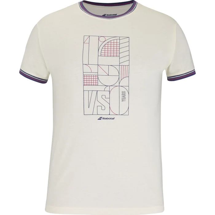 Camiseta Algodón Babolat 150ans Hombre Crema